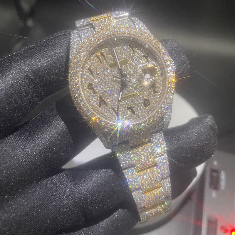 Moissanite Iced Men's Watch La Maison Val D'or
