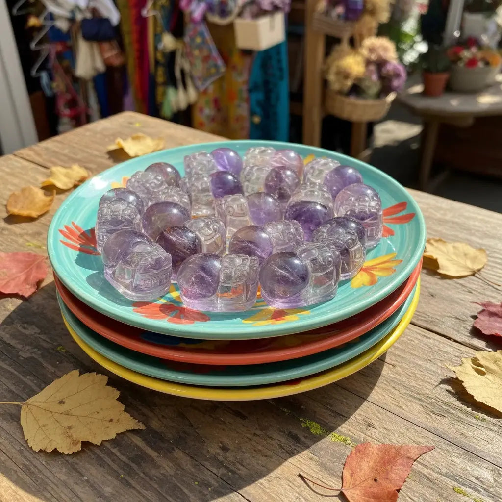 Natural Amethyst Pixiu Charm - La Maison Val D'or