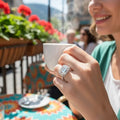15ct Emerald Lab Diamond Ring - La Maison Val D'or