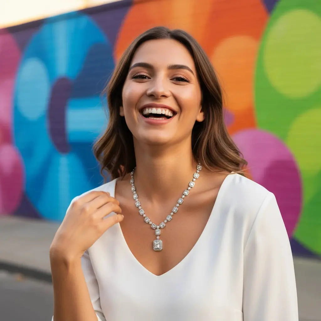 5ct Natural Diamond Necklace - La Maison Val D'or