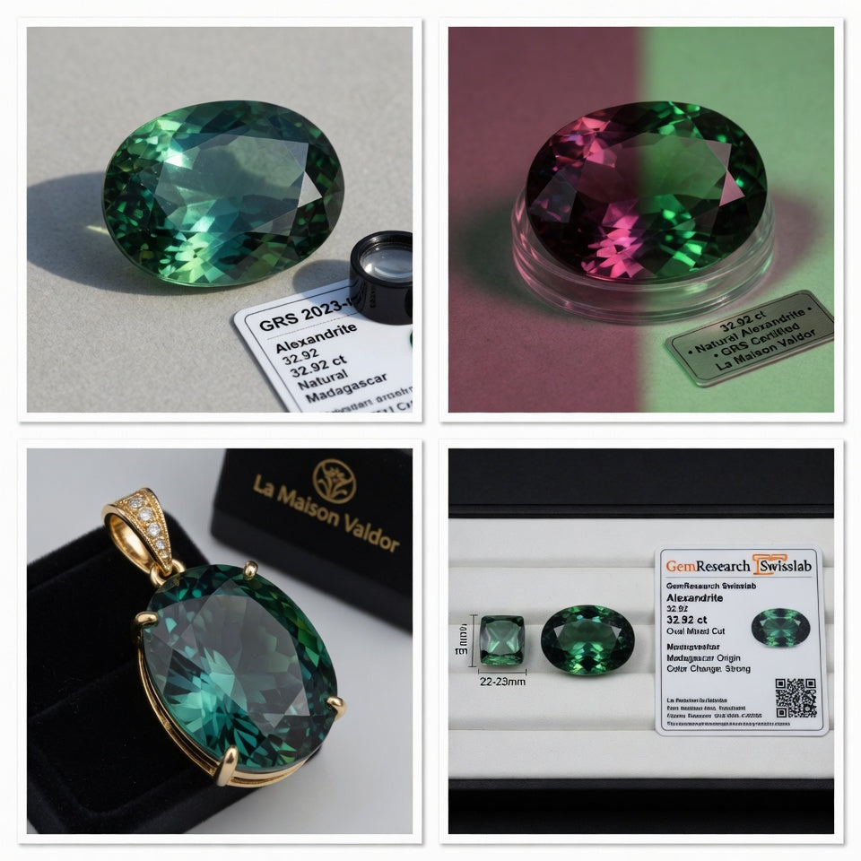 Natural Alexandrite 32.92ct La Maison Val D'or