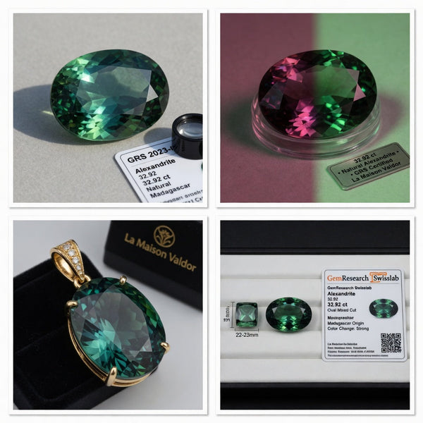 Natural Alexandrite 32.92ct La Maison Val D'or