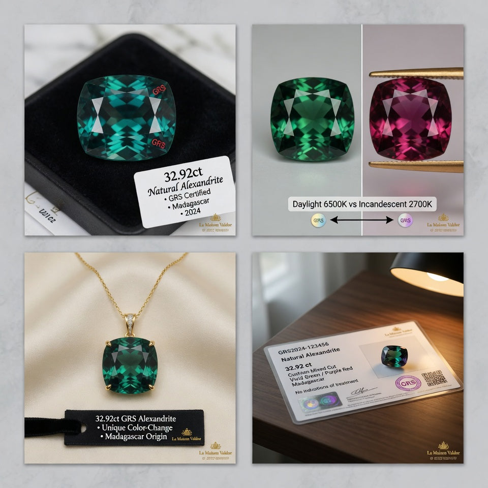 Natural Alexandrite 32.92ct La Maison Val D'or