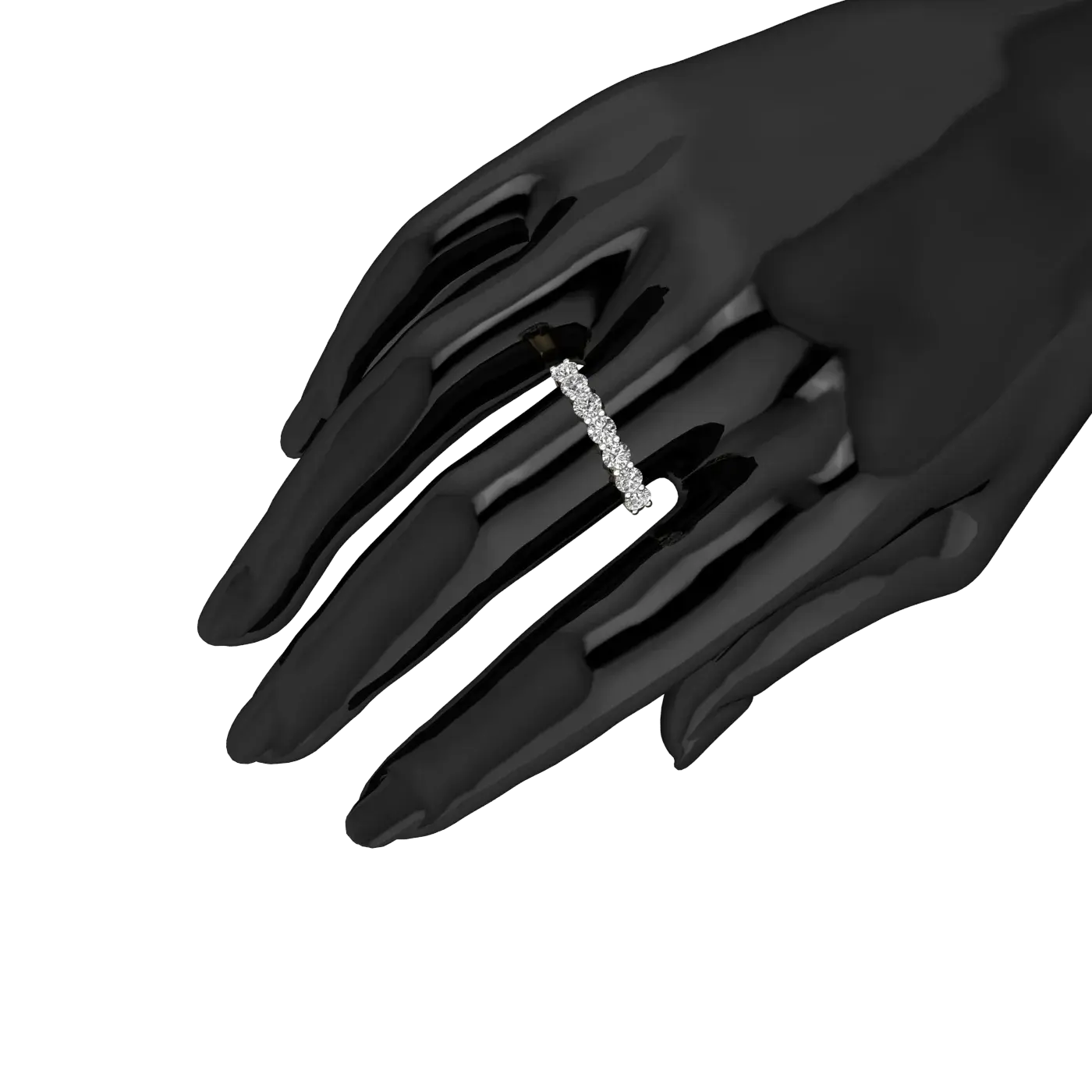 9K Gold Lab Diamond Band - La Maison Val D'or