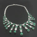 Lab Diamond Emerald Necklace - La Maison Val D'or