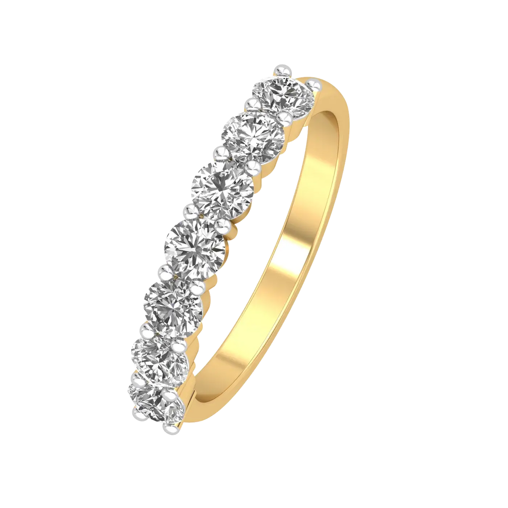 9K Gold Lab Diamond Band - La Maison Val D'or