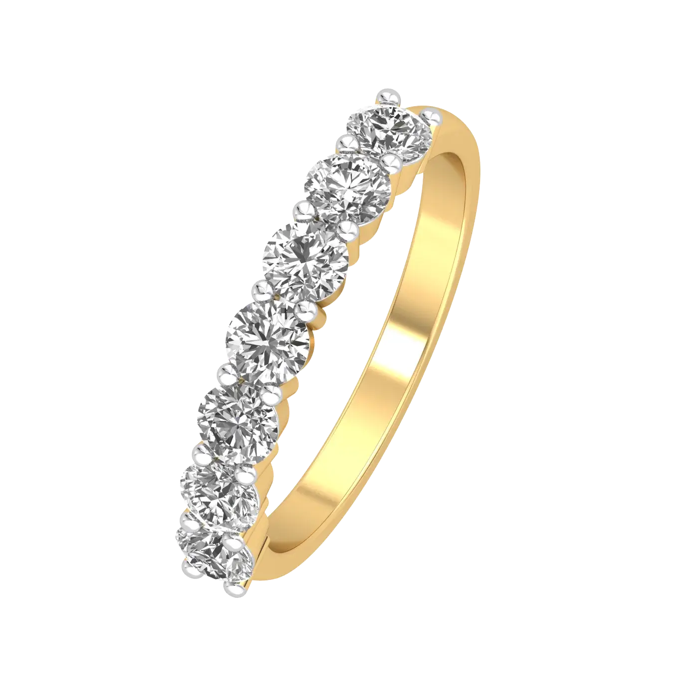 9K Gold Lab Diamond Band - La Maison Val D'or