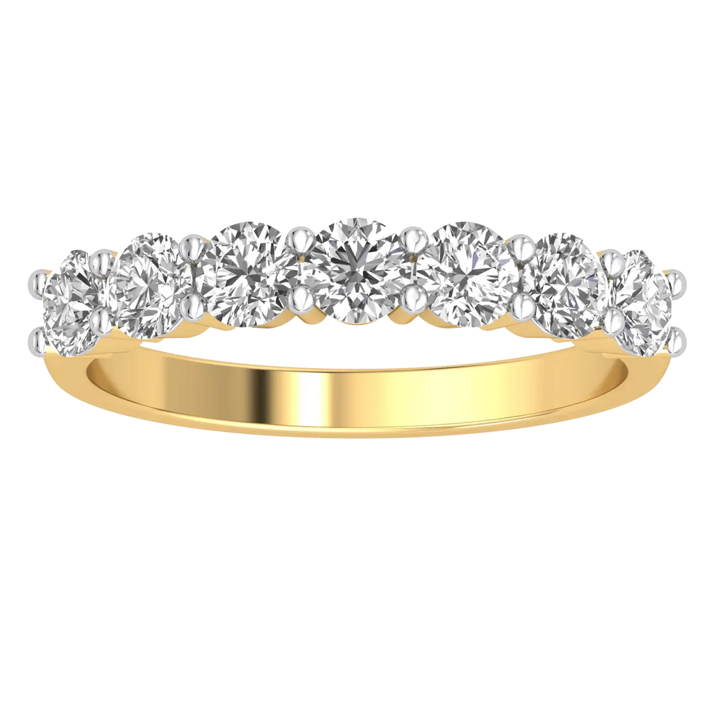 9K Gold Lab Diamond Band - La Maison Val D'or