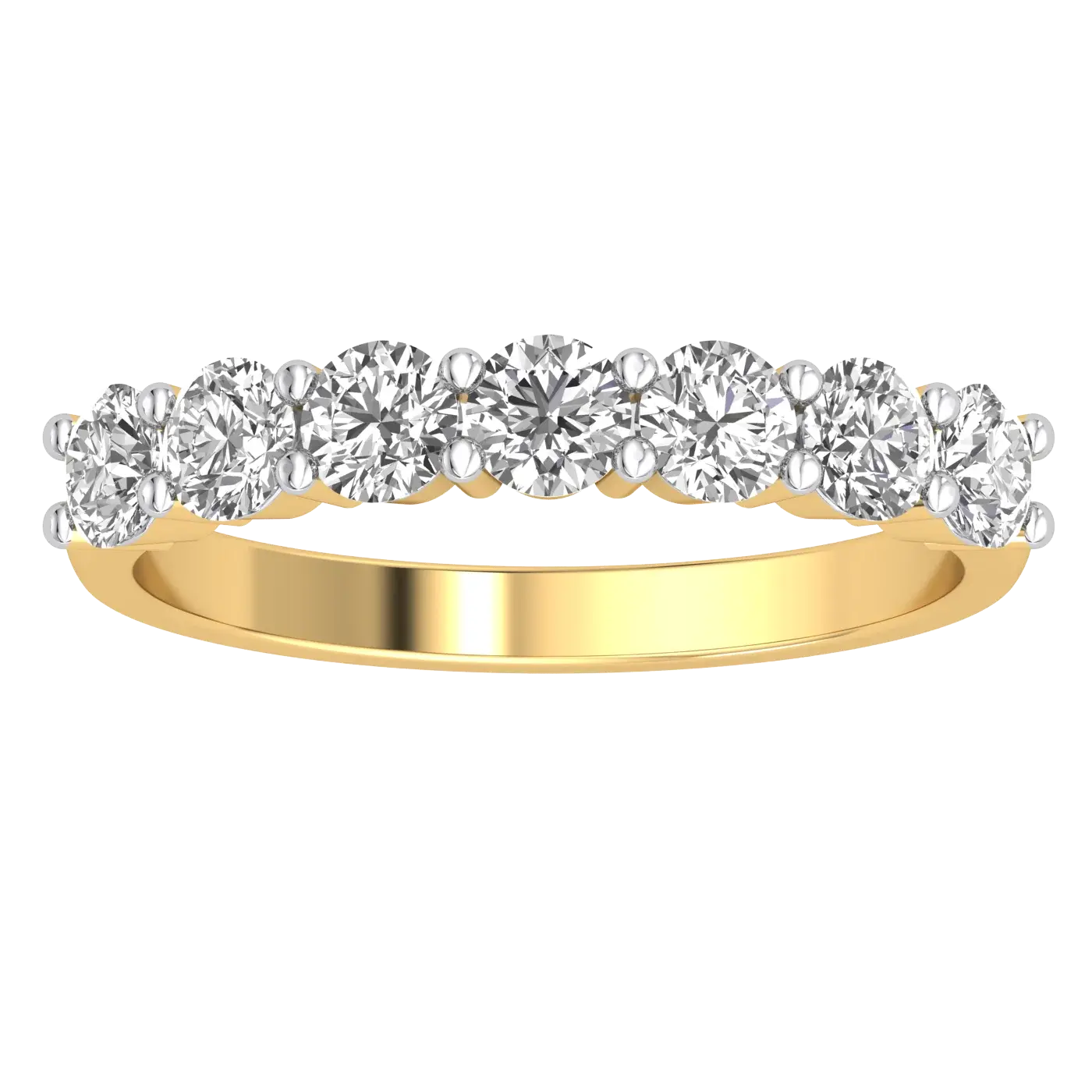 9K Gold Lab Diamond Band - La Maison Val D'or