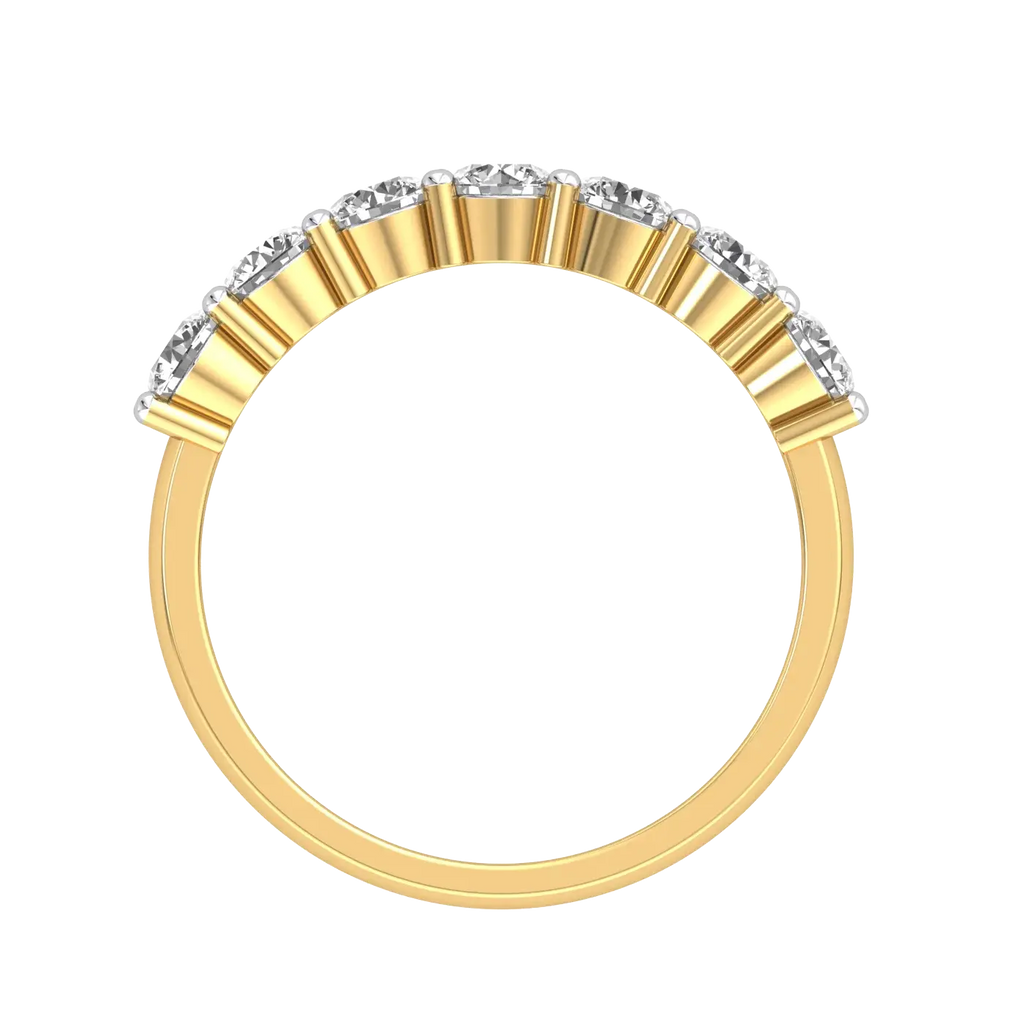9K Gold Lab Diamond Band - La Maison Val D'or