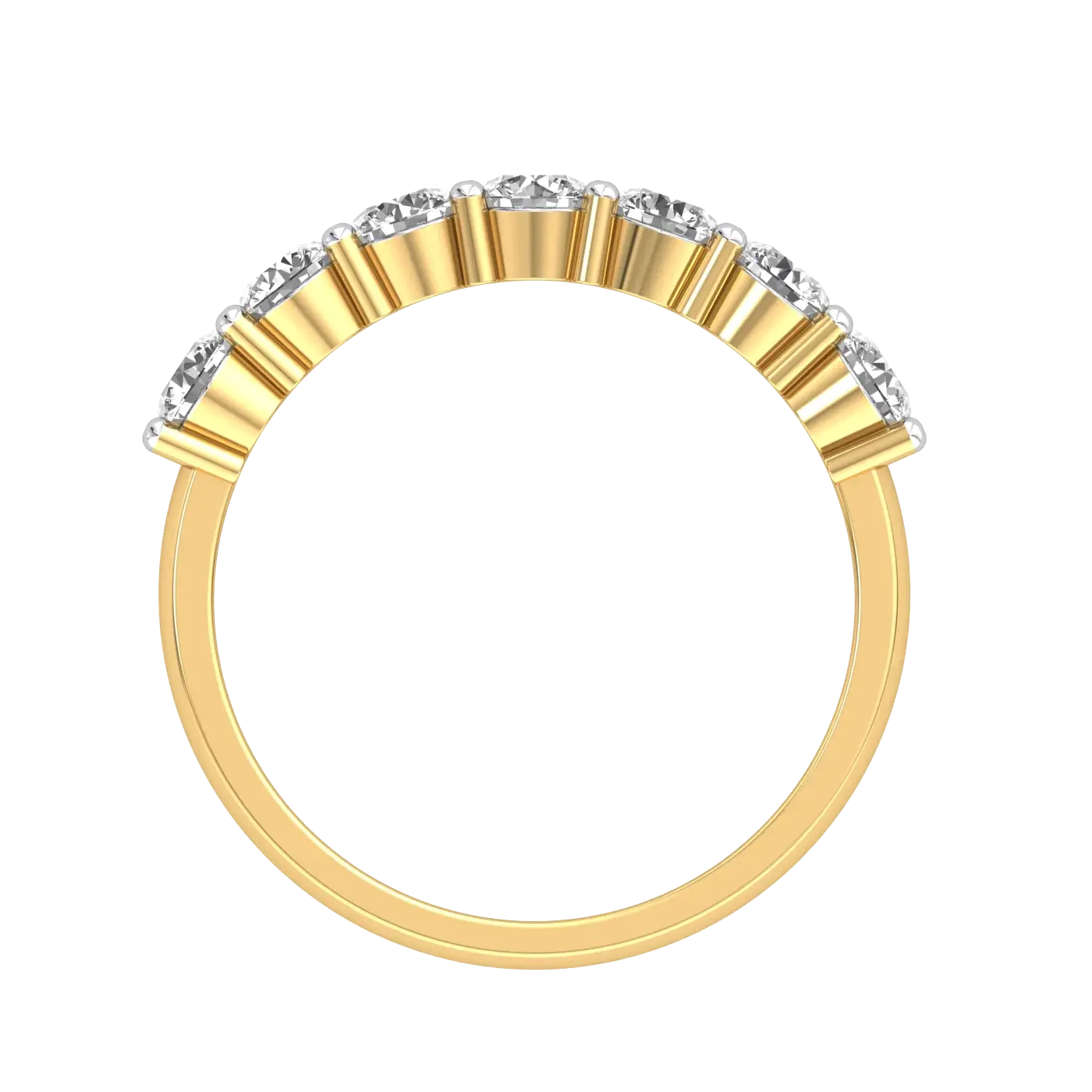 9K Gold Lab Diamond Band - La Maison Val D'or