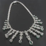 Lab Diamond Emerald Necklace - La Maison Val D'or