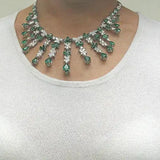Lab Diamond Emerald Necklace - La Maison Val D'or