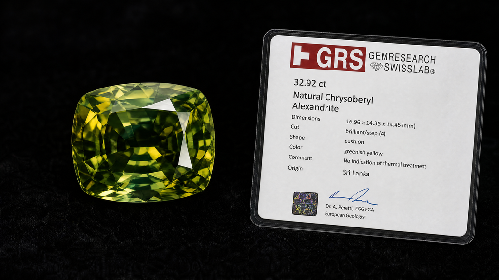 Natural Alexandrite 32.92ct La Maison Val D'or