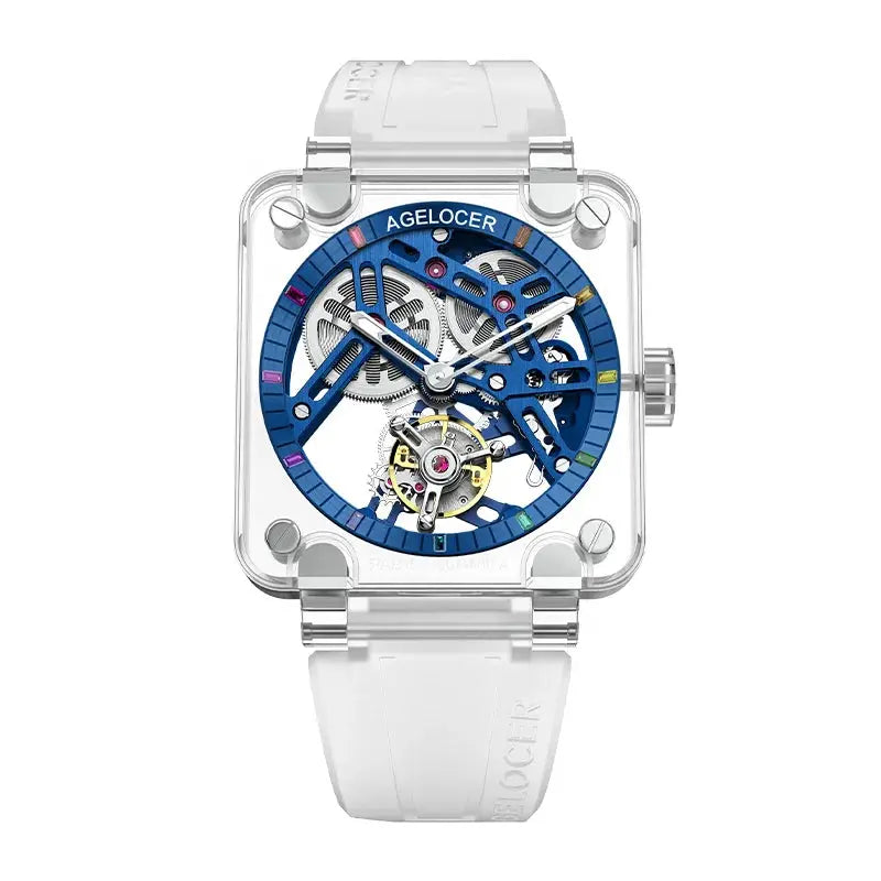 Sapphire Tourbillon Skeleton Watch - La Maison Val D'or