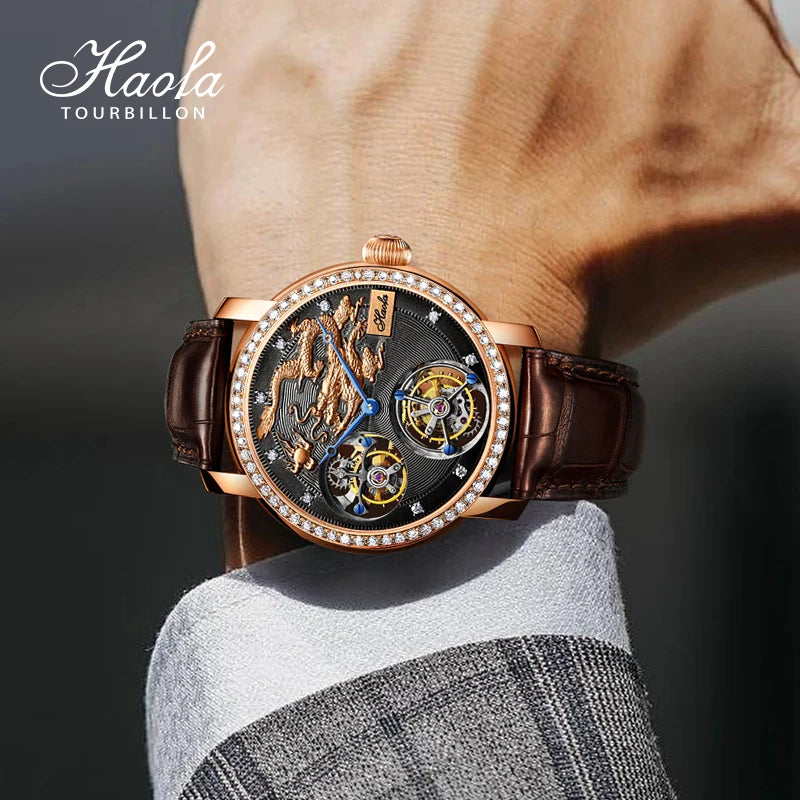18K Gold Double Tourbillon Watch