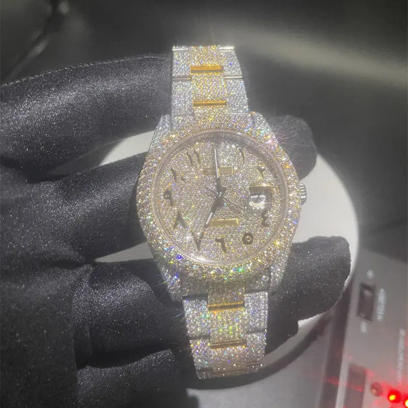 Moissanite Iced Men's Watch - La Maison Val D'or