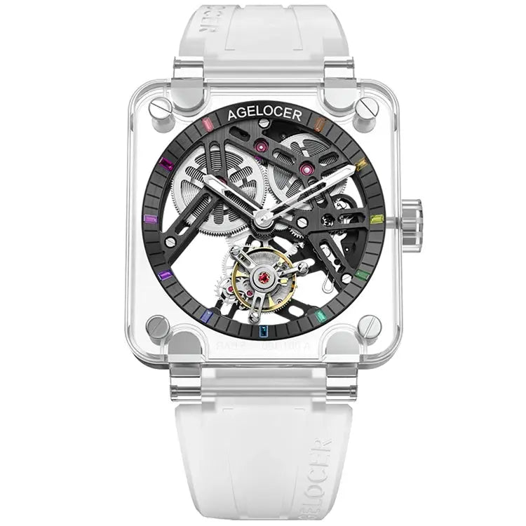 Sapphire Tourbillon Skeleton Watch - La Maison Val D'or