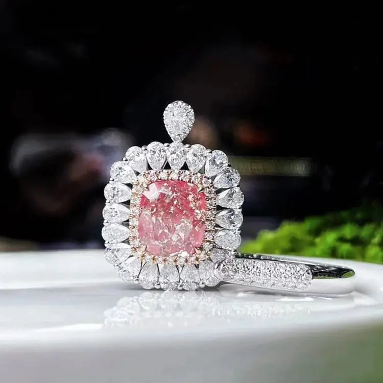 3.36CT Pink Diamond Ring - La Maison Val D'or