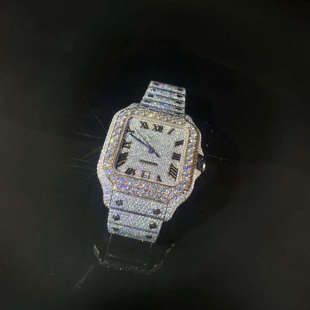 VVS Moissanite Iced Watch - La Maison Val D'or