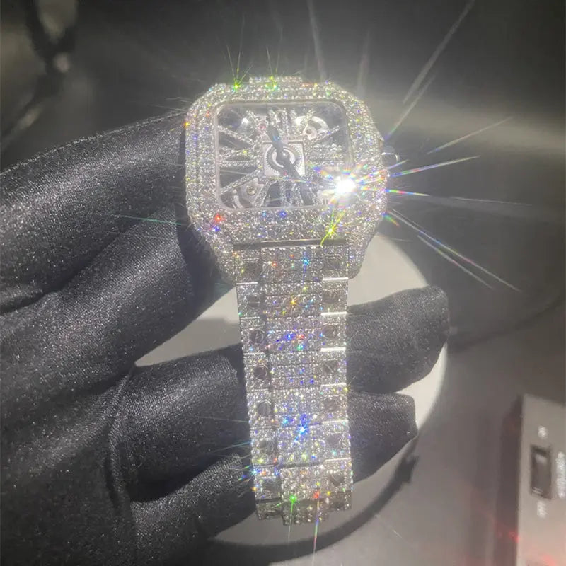 Moissanite Iced Men's Watch - La Maison Val D'or