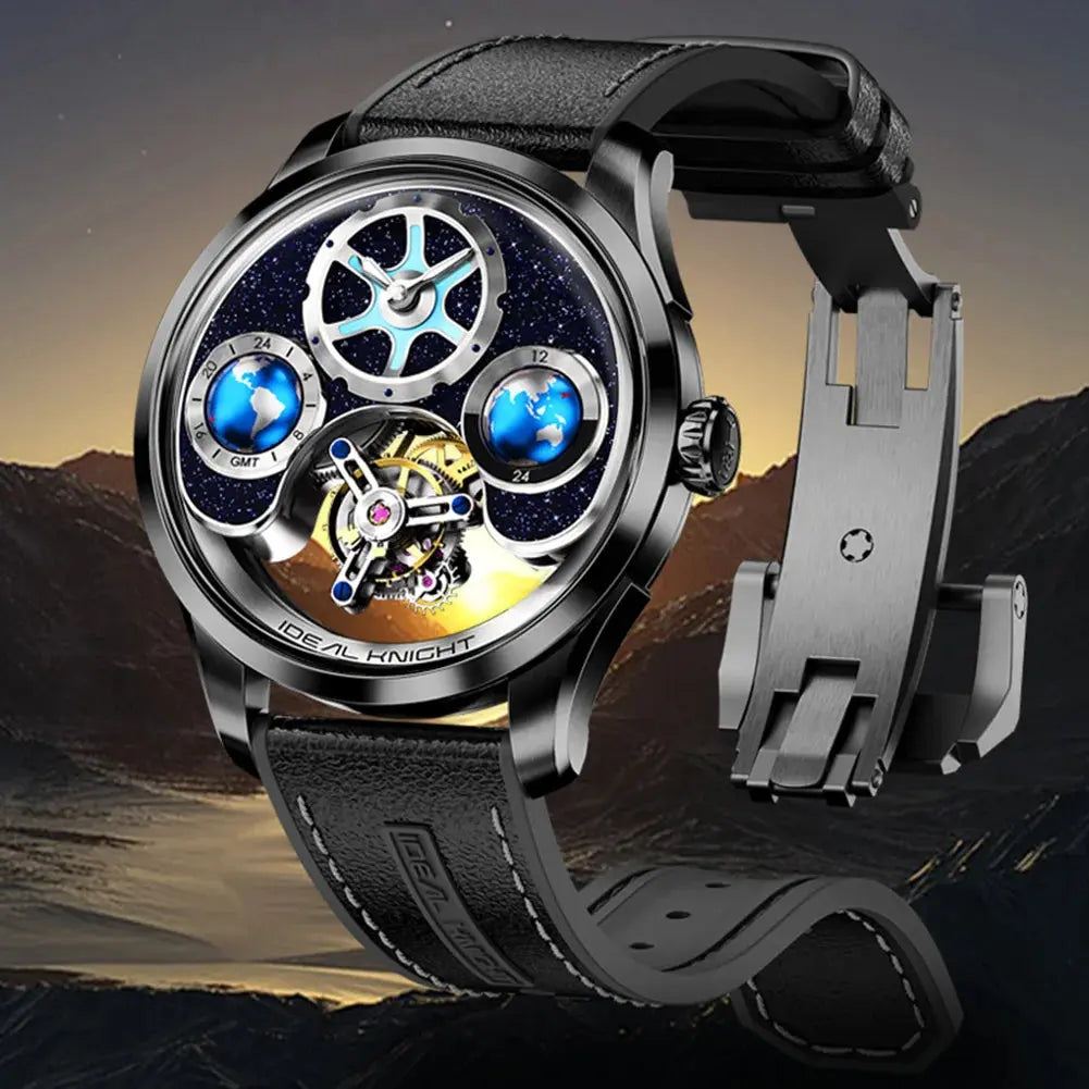 Skeleton Steel Strap Watch - La Maison Val D'or