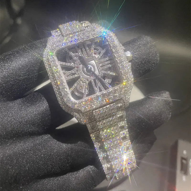 Moissanite Iced Men's Watch - La Maison Val D'or