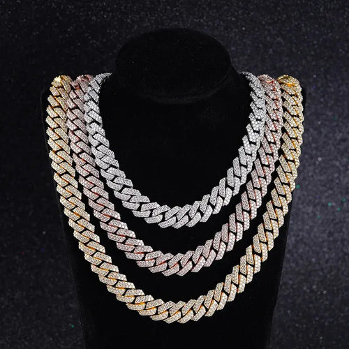 14K Moissanite Cuban Chain - La Maison Val D'or