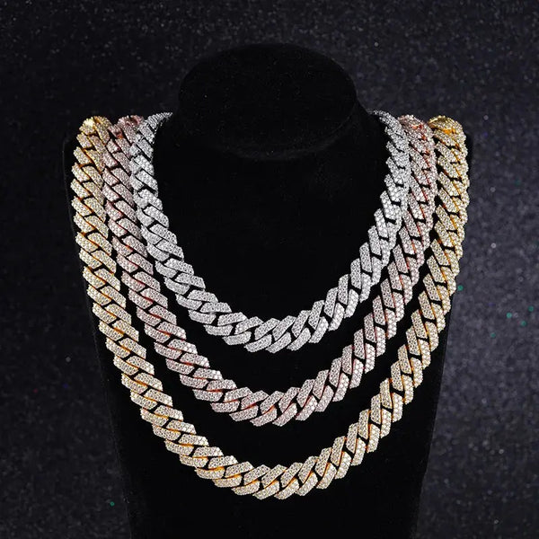 14K Moissanite Cuban Chain - La Maison Val D'or