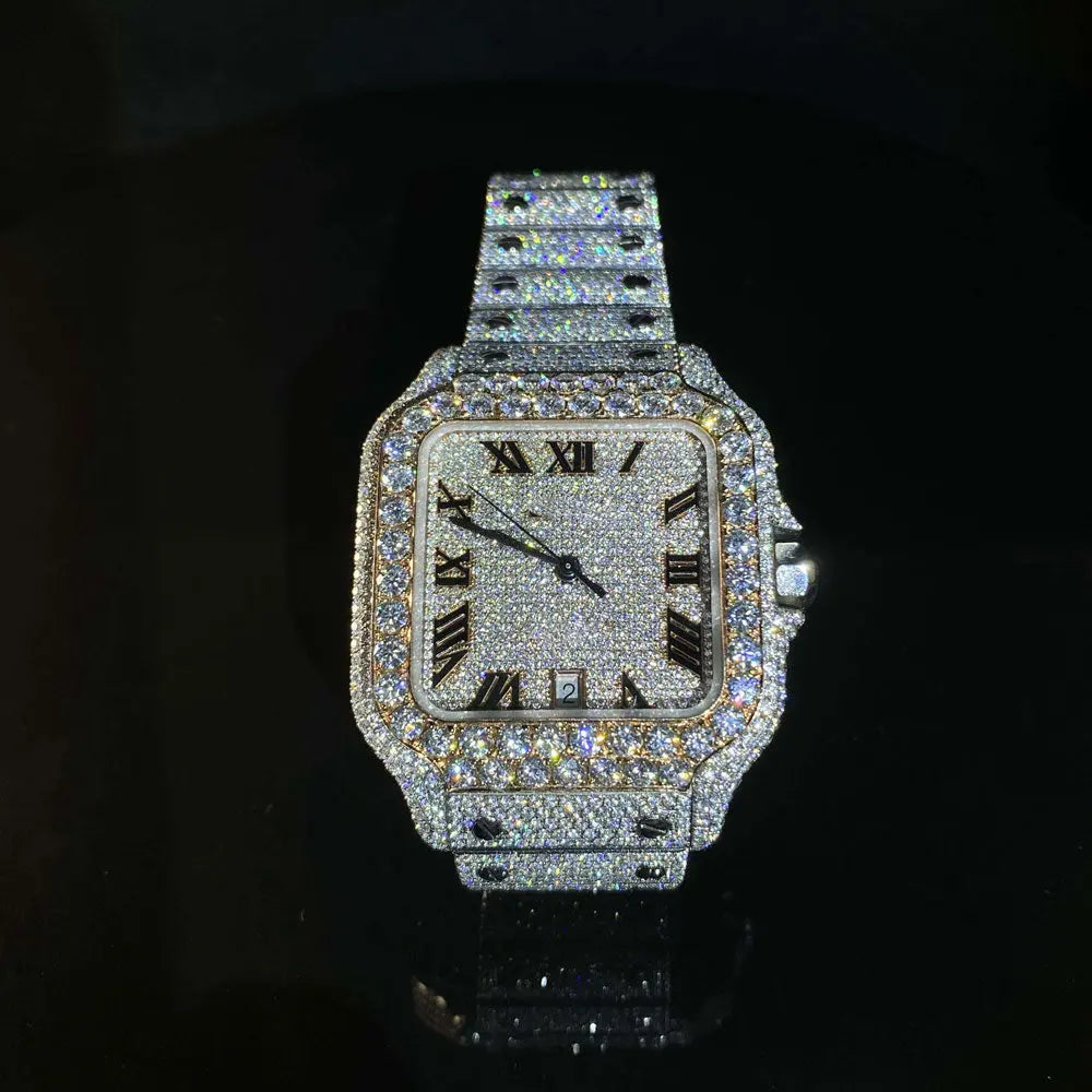 VVS Moissanite Iced Watch - La Maison Val D'or