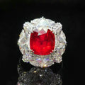 18K Gold Unheated Ruby Ring - La Maison Val D'or