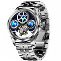 Skeleton Steel Strap Watch - La Maison Val D'or