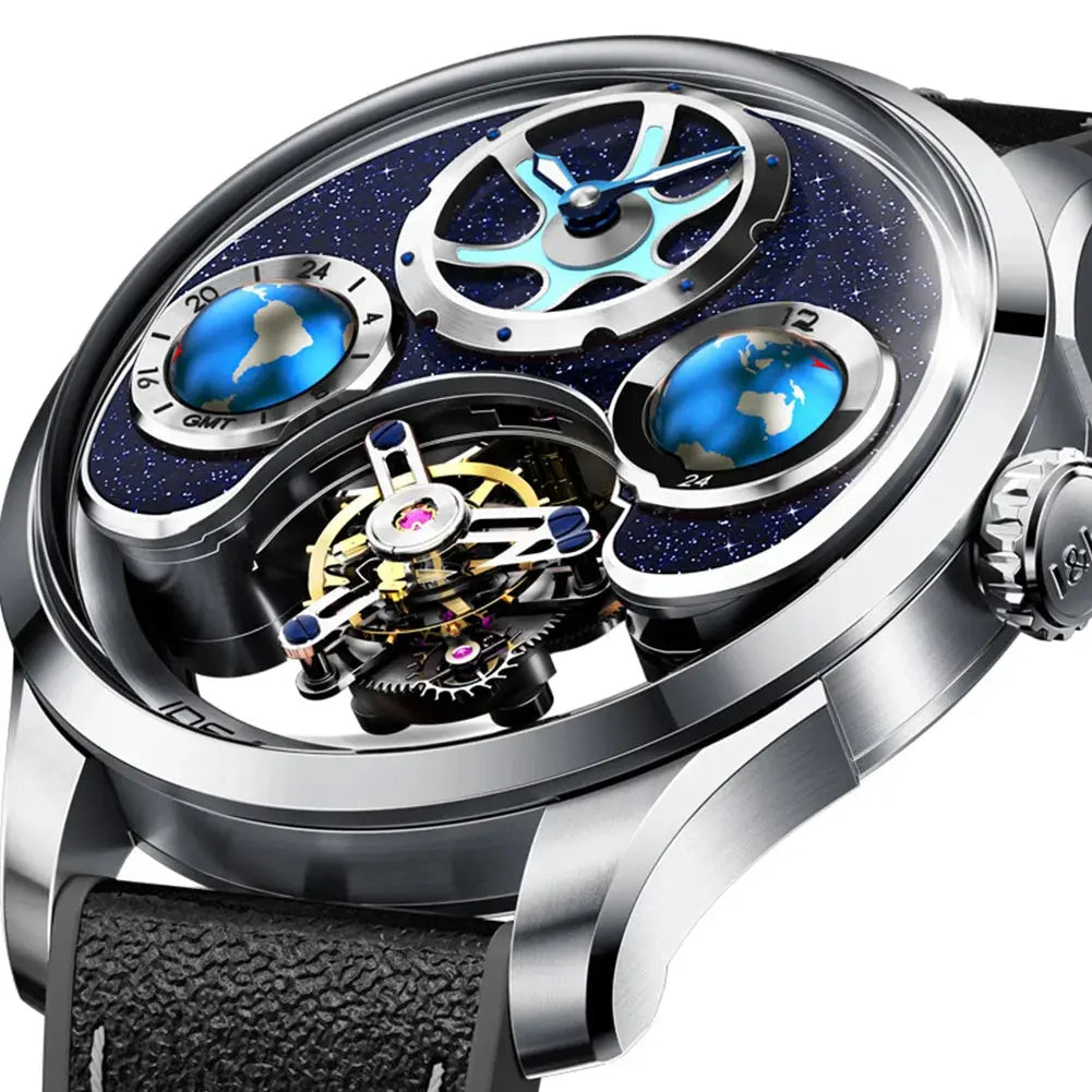 Skeleton Steel Strap Watch - La Maison Val D'or