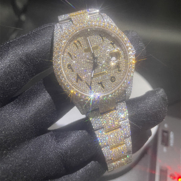 Moissanite Iced Men's Watch La Maison Val D'or