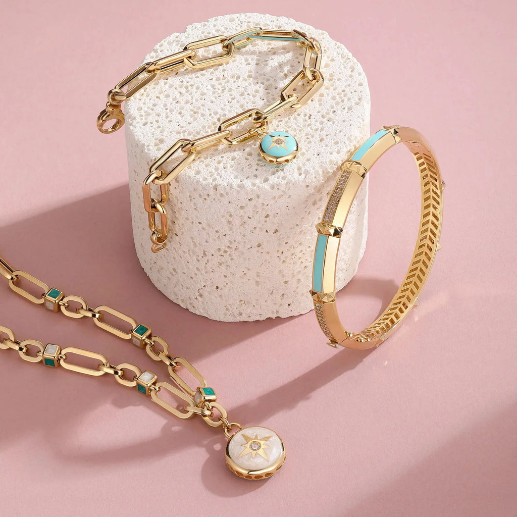 18K Gold Flower Star Bracelet - La Maison Val D'or