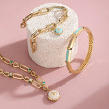 18K Gold Flower Star Bracelet - La Maison Val D'or