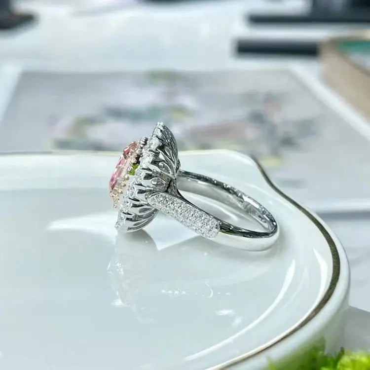3.36CT Pink Diamond Ring - La Maison Val D'or