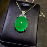 18K Gold Colombian Emerald Pendant - La Maison Val D'or