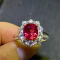 18K Gold Burma Ruby Ring - La Maison Val D'or