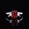 3ct Unheated Ruby Gold Ring - La Maison Val D'or