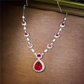 18K Gold Ruby Diamond Set - La Maison Val D'or