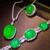 18k Gold Emerald Bridal Set - La Maison Val D'or