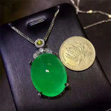 18K Gold Colombian Emerald Pendant - La Maison Val D'or