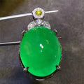18K Gold Colombian Emerald Pendant - La Maison Val D'or