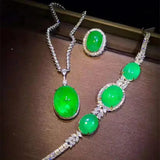18k Gold Emerald Bridal Set - La Maison Val D'or