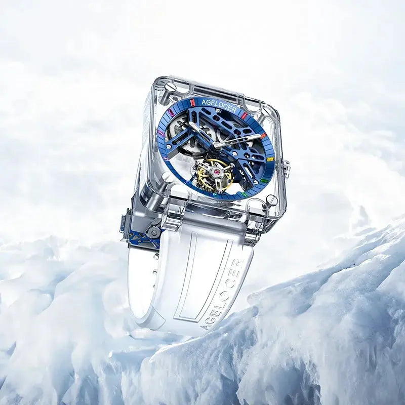 Sapphire Tourbillon Skeleton Watch - La Maison Val D'or