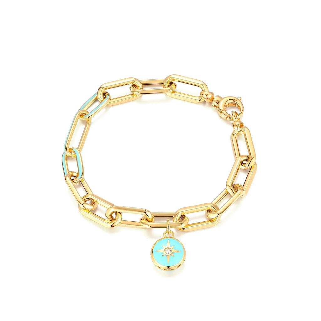18K Gold Flower Star Bracelet - La Maison Val D'or