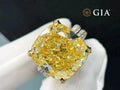 20.12Ct Yellow Diamond Ring - La Maison Val D'or