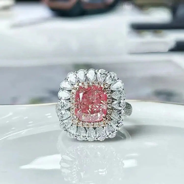 3.36CT Pink Diamond Ring - La Maison Val D'or