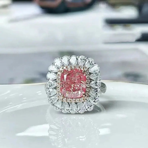 3.36CT Pink Diamond Ring - La Maison Val D'or